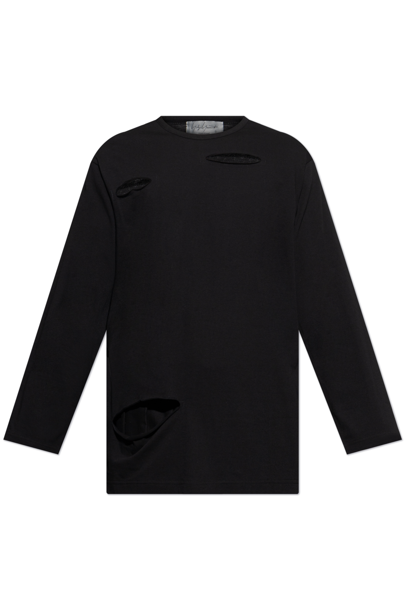 Yohji Yamamoto Asymmetrical long-sleeve T-shirt | Men's | Vitkac